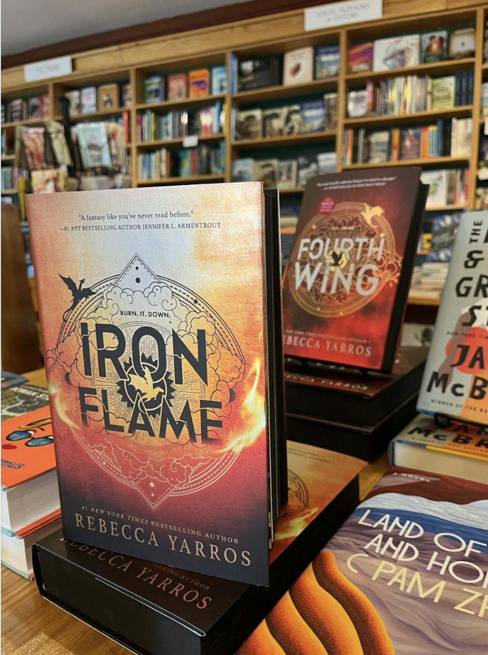 Fans fawn over new book 'Iron Flame' at release party - The Tufts
